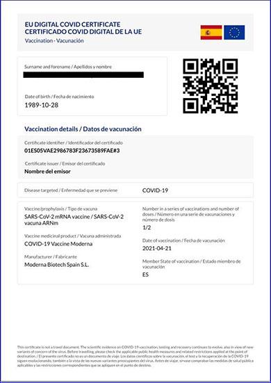 certificados covid