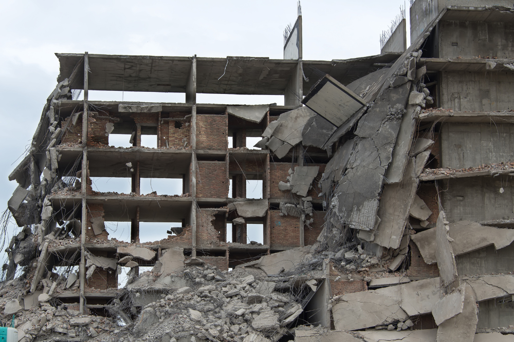 hospital destruido