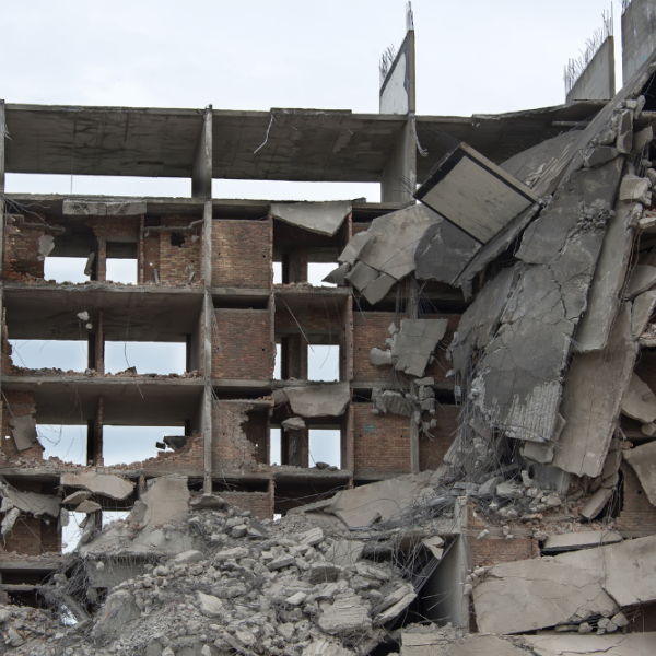 hospital destruido